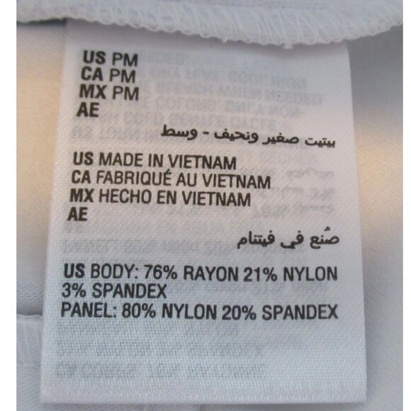 JM Collection Women's Petite Cambridge Stretch Slim-Leg Pants, White, PM - Picture 6 of 6